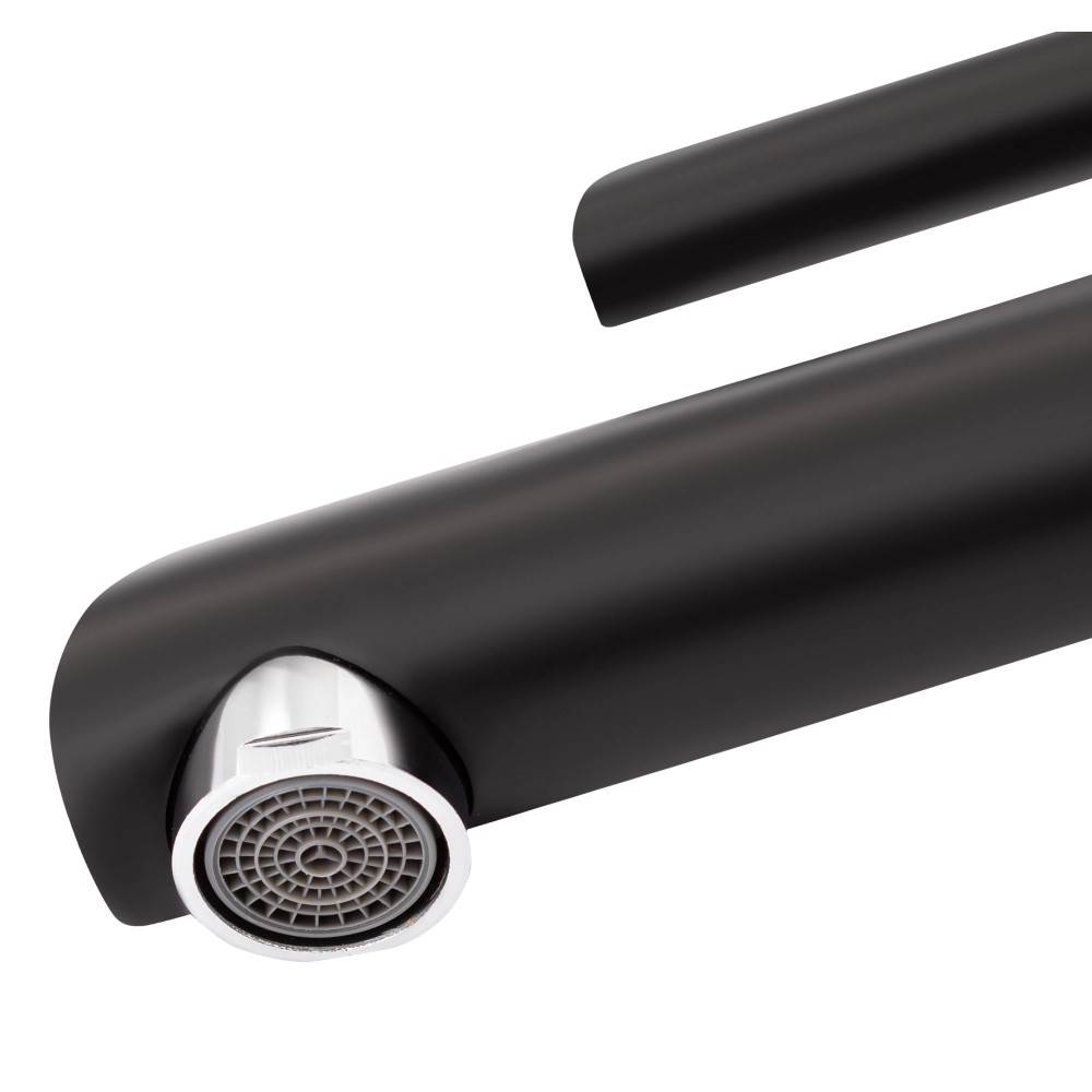 Змішувач для раковини Qtap Grand QTGRABCR001F Chrome/Black Фото - 4