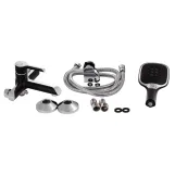 Смеситель для ванны Qtap Grand (с душевым гарнитуром) QTGRABCR006 Chrome/Black Фото - 6