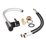 Змішувач для кухні Qtap Grand QTGRABCR007F Chrome/Black Фото - 6