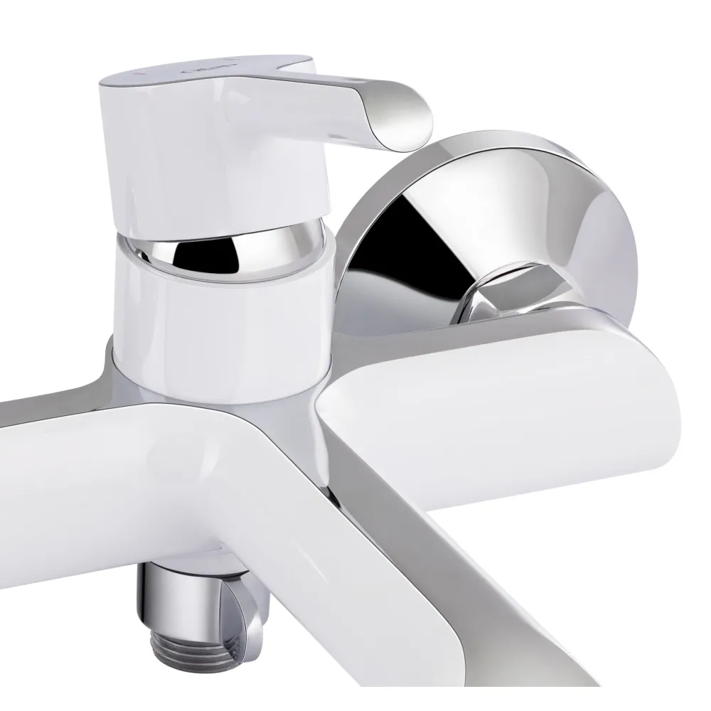 Смеситель для ванны Qtap Grand (с душевым гарнитуром) QTGRAWCR006 Chrome/White Фото - 3
