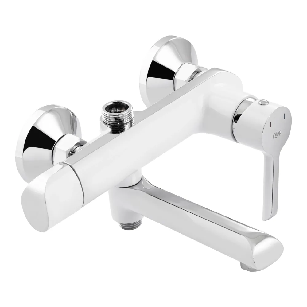 Душова система універсальна Qtap Grand на три споживача (з виливом) QTGRAWCR1004 Chrome/White Фото - 2