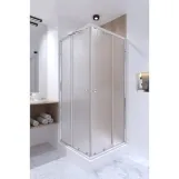 Душевая кабина Qtap Presto CRM1099SP5 90х90 см, стекло Pear 5 мм без поддона (SD00039698) Фото - 9