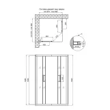 Душова кабіна Qtap Taurus BLA1099SC6 90х90 см, скло Clear 6 мм, покриття CalcLess, без піддона Фото - 1