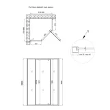Душевая кабина Qtap Leo CRM10995-AC6 90х90 см, стекло Clear, CalcLess, 6 мм без поддона Фото - 1