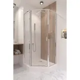 Душевая кабина Qtap Leo CRM10995-AC6 90х90 см, стекло Clear, CalcLess, 6 мм без поддона Фото - 7