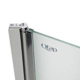 Штора на ванну Qtap Standard CRM407513APL скло Pear 6 мм, 75х140 см, ліва Фото - 4