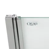Штора на ванну Qtap Standard CRM407513APL стекло Pear 6 мм, 75х140 см, левая Фото - 3