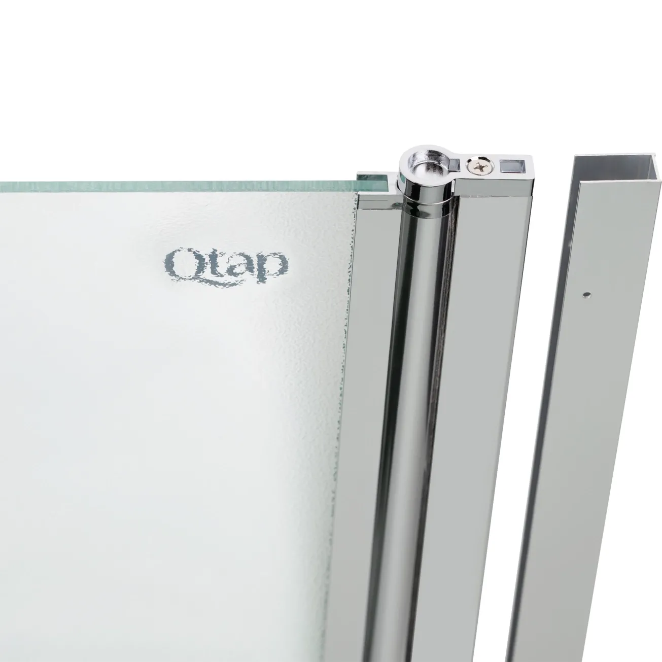 Штора на ванну Qtap Standard CRM407513APR скло Pear 6 мм, 75х140 см, права Фото - 5
