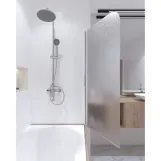 Штора на ванну Qtap Standard CRM407513APR скло Pear 6 мм, 75х140 см, права Фото - 8