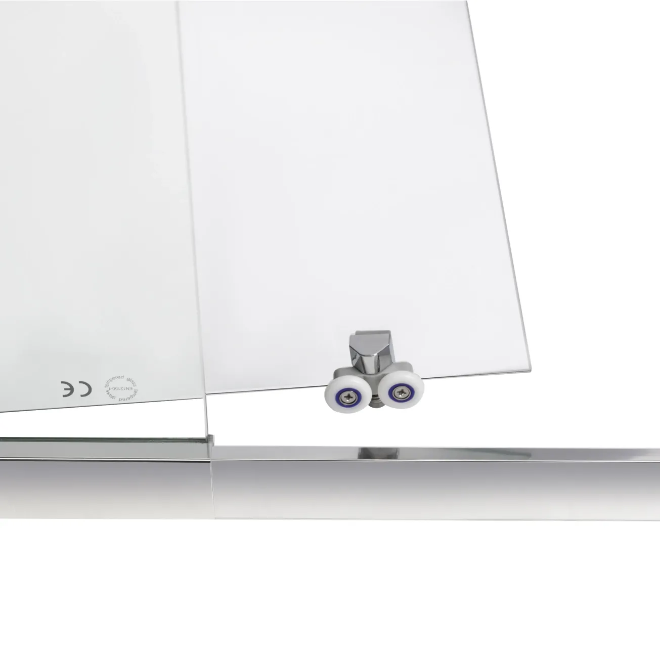 Душевая дверь в нишу Qtap Taurus CRM201-11.C6 97-108x185 см, стекло Clear 6 мм, покрытие CalcLess Фото - 4