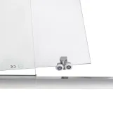 Душевая дверь в нишу Qtap Taurus CRM201-11.C6 97-108x185 см, стекло Clear 6 мм, покрытие CalcLess Фото - 4