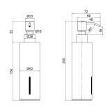 Дозатор для жидкого мыла Qtap Liberty QTLIBBLM11521 Black Фото - 1