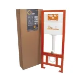 Набор инсталляция 4 в 1 Qtap Nest ST с круглой панелью смыва QT0133M425V1163GB Фото - 8