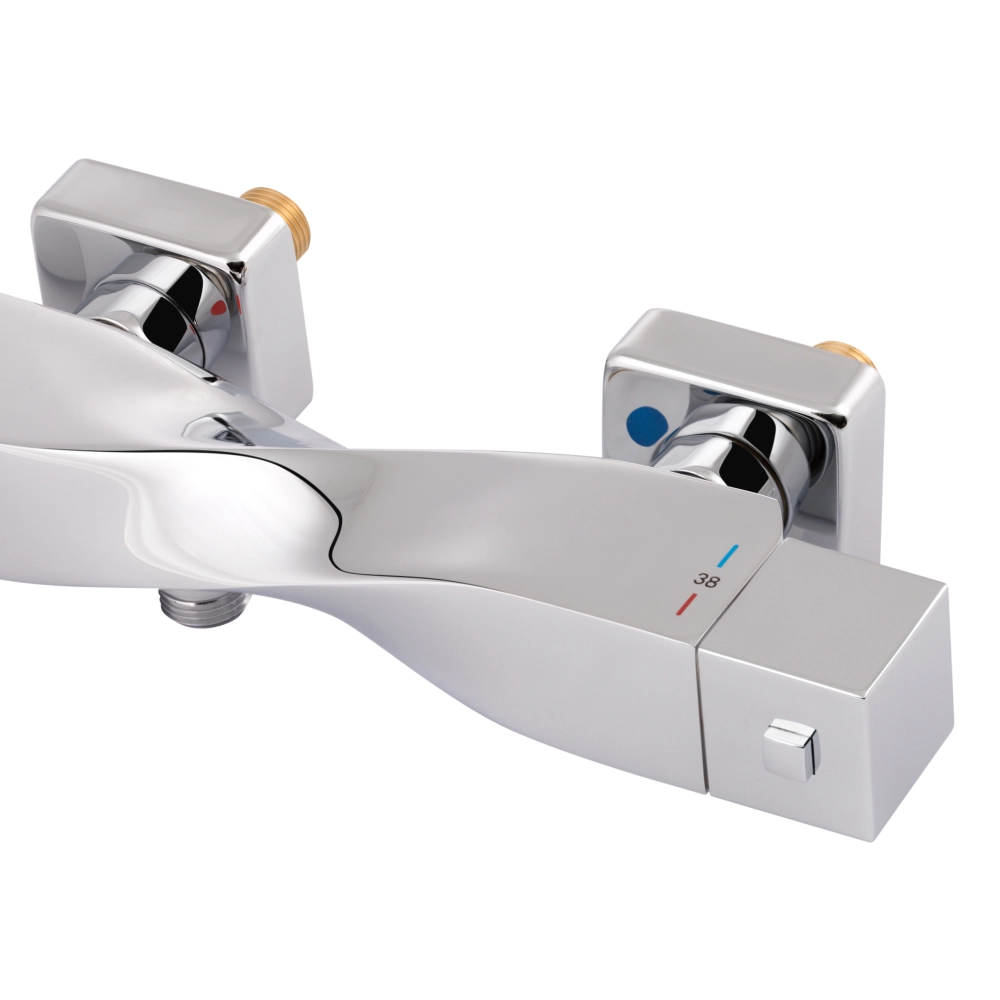 Змішувач для душу Qtap Zkrouceny термостатичний QTZKR40T105C Chrome Фото - 2