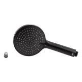 Лійка для ручного душу Qtap Rucni 115 мм округла QTRUCA116O3PBB Black Matt Фото - 2