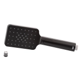 Лейка для ручного душа Qtap Rucni 120х80 мм прямоугольная QTRUCA121N3KBB Black Matt Фото - 2