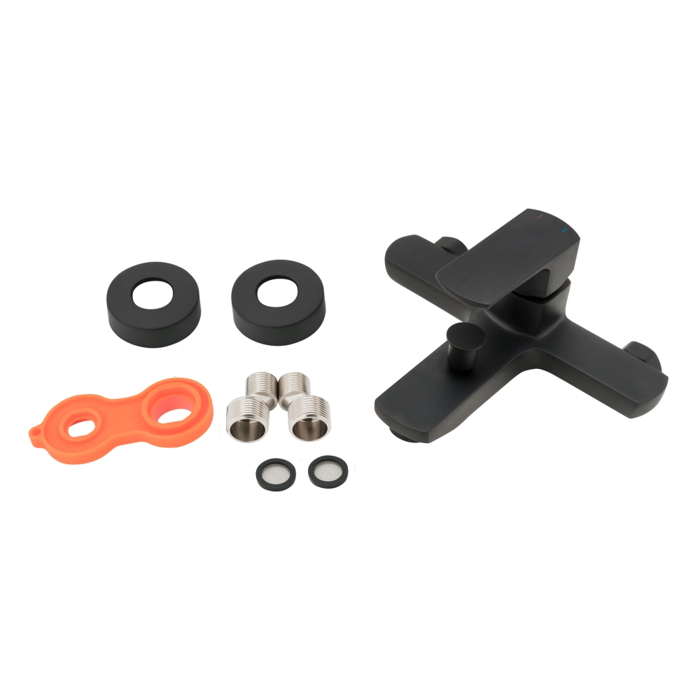 Змішувач для ванни Qtap Lipno QTNH3023101DCB Black Matt Фото - 4