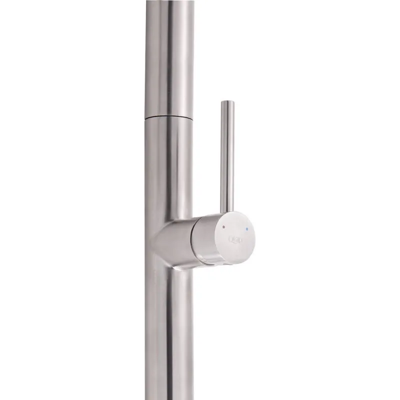 Смеситель для кухни Qtap Lenicka с выдвижным изливом QTLEN9138103UN Brushed Nickel PVD (SD00042264) Фото - 2