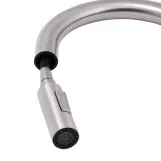 Смеситель для кухни Qtap Lenicka с выдвижным изливом QTLEN9138103UN Brushed Nickel PVD (SD00042264) Фото - 3