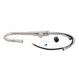 Змішувач для кухні Qtap Evicka з висувним виливом QTEVI91103UN Brushed Nickel PVD (SD00042267) Фото - 1