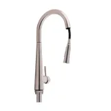 Змішувач для кухні Qtap Evicka з висувним виливом QTEVI91103UN Brushed Nickel PVD (SD00042267) Фото - 6