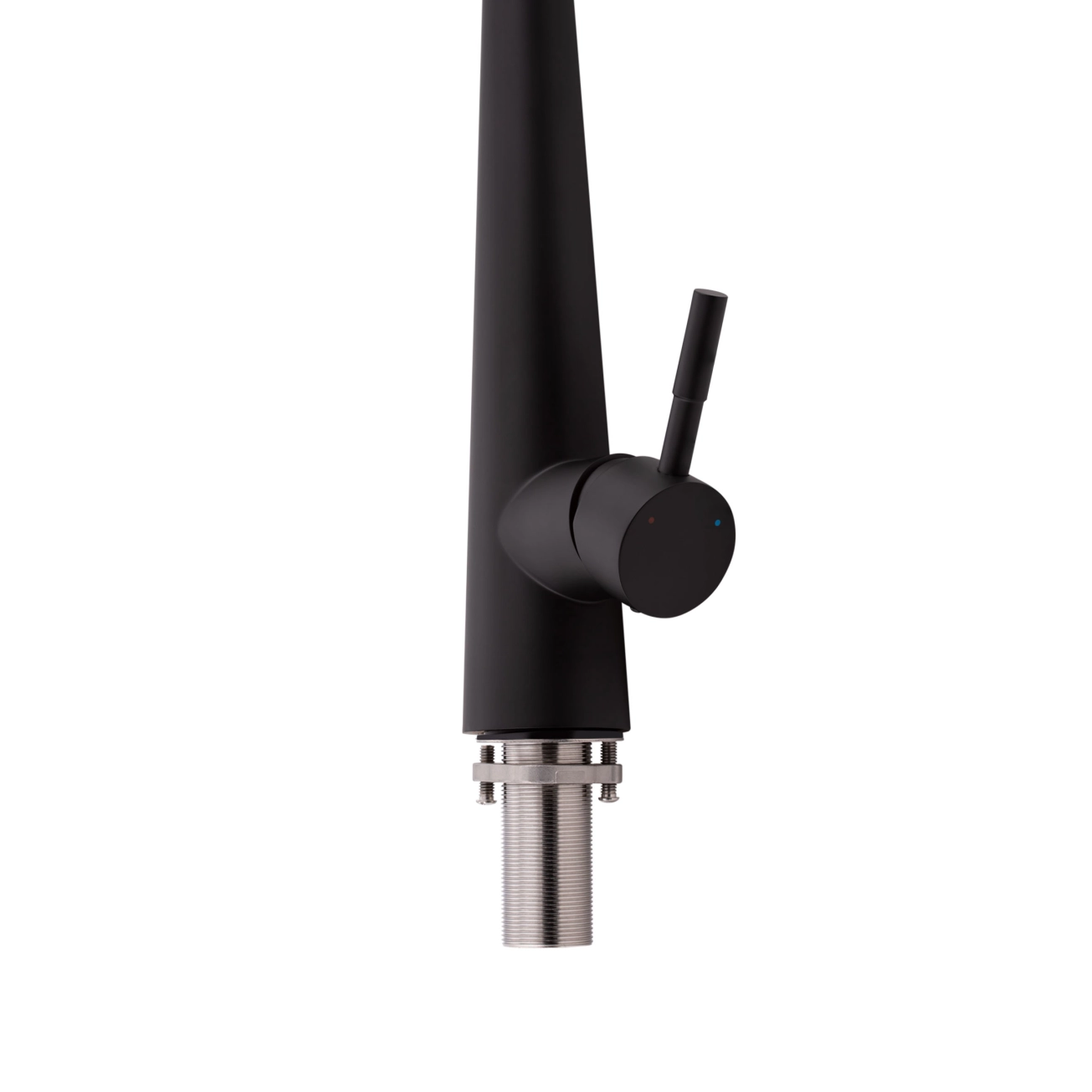 Смеситель для кухни Qtap Evicka с выдвижным изливом QTEVI9135103UB Black Matt Фото - 4