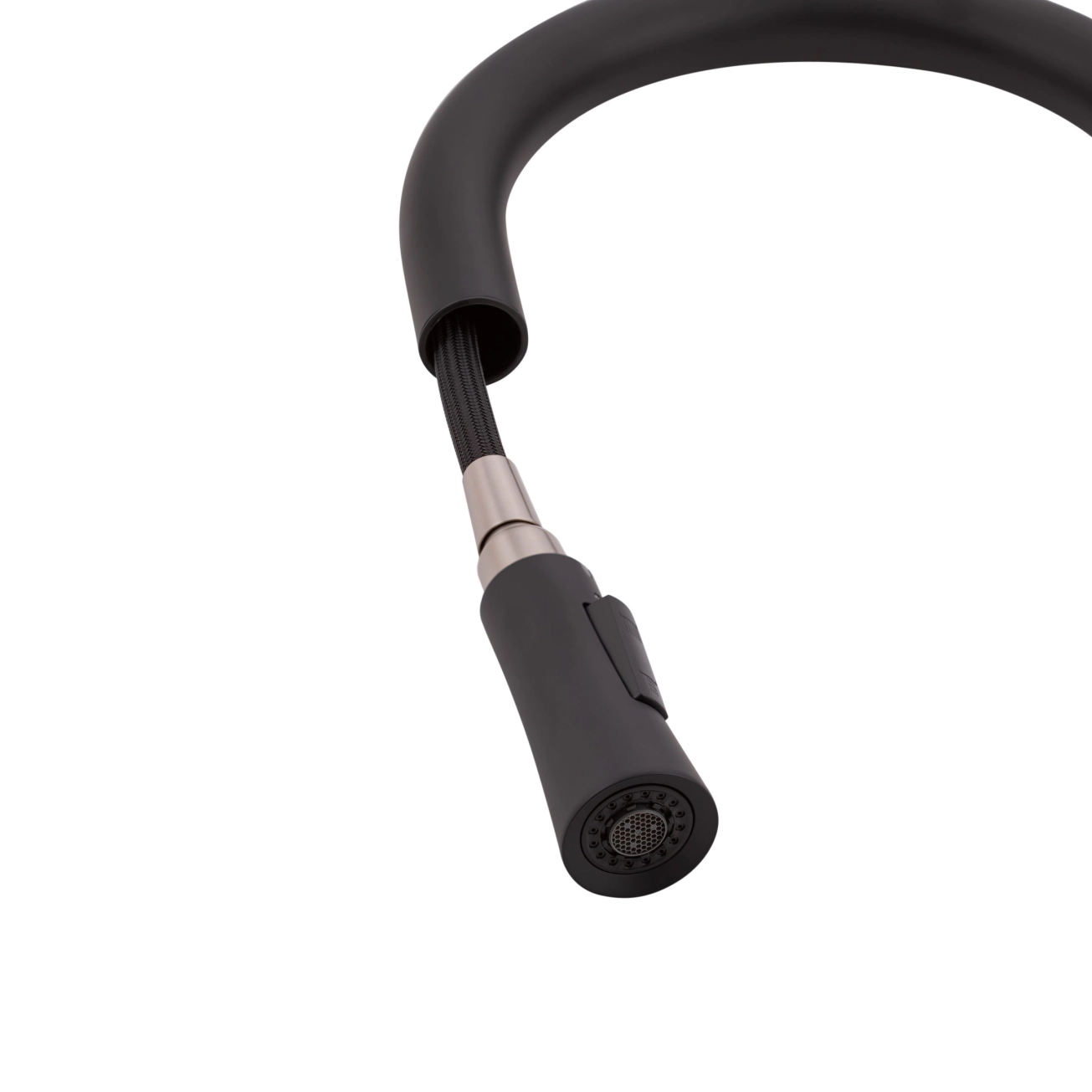 Смеситель для кухни Qtap Evicka с выдвижным изливом QTEVI9135103UB Black Matt Фото - 6