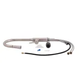 Змішувач для кухні Qtap Baruska з висувним виливом QTBAR9137103UN Brushed Nickel PVD (SD00042270) Фото - 1