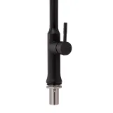 Смеситель для кухни Qtap Baruska с выдвижным изливом QTBAR9137103UB Black Matt Фото - 3