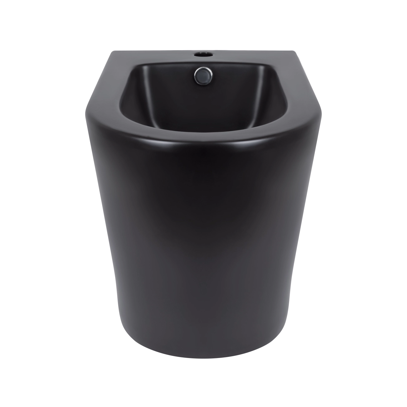 Биде напольное Qtap Scorpio 530x360x395 Matt black QT1444441003CMB Фото - 2