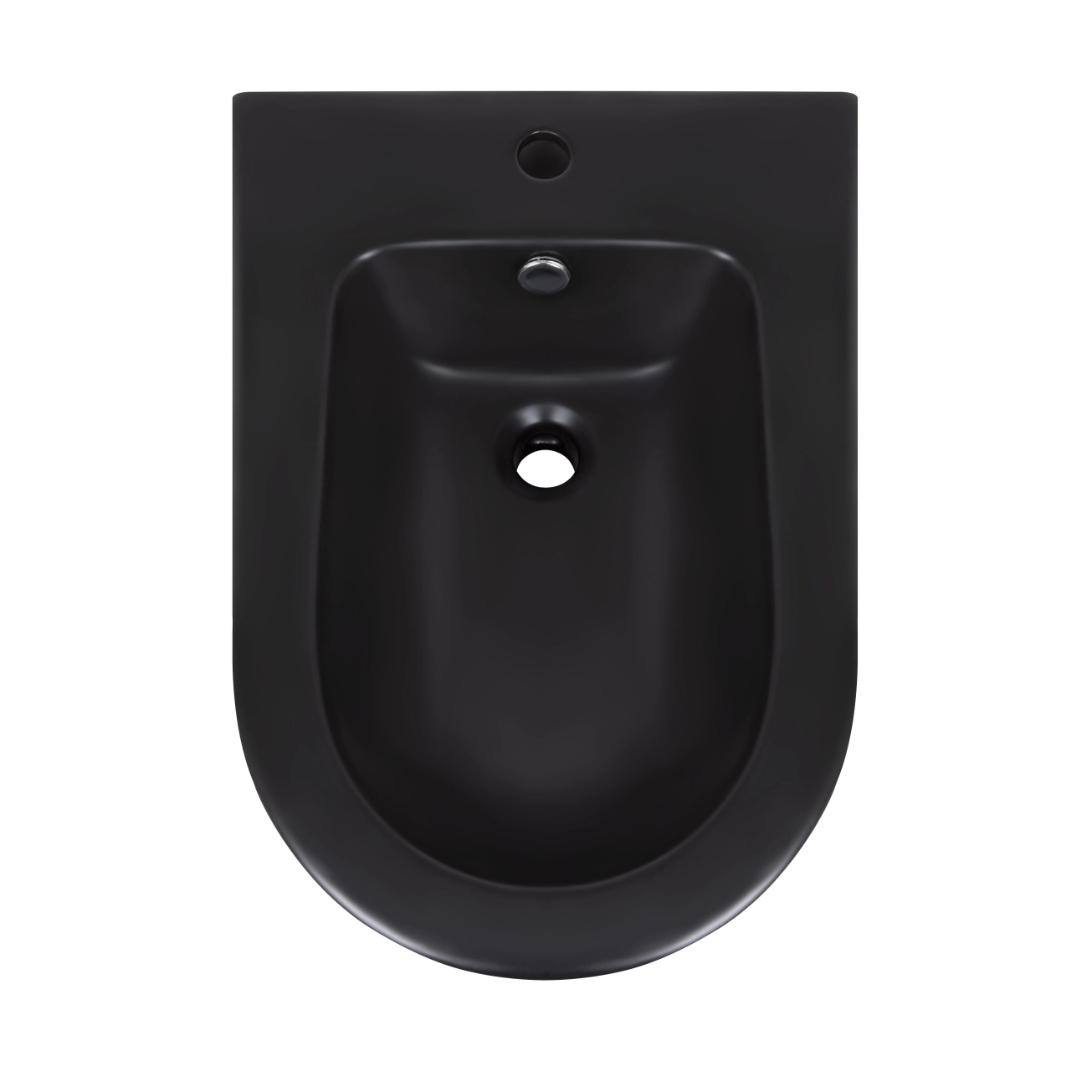 Биде напольное Qtap Scorpio 530x360x395 Matt black QT1444441003CMB Фото - 6
