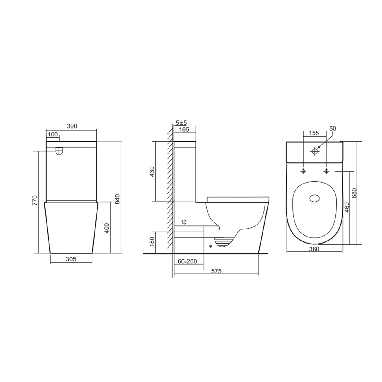 Унитаз-компакт Qtap Scorpio безободковый с сиденьем Soft-close QT14226002W Фото - 1