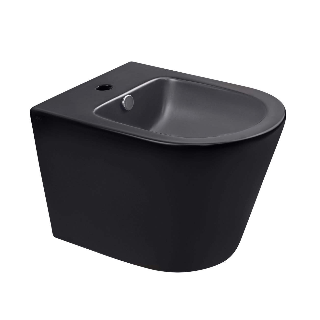 Биде подвесное Qtap Scorpio 515x360x345 Matt black QT1455053FMB
