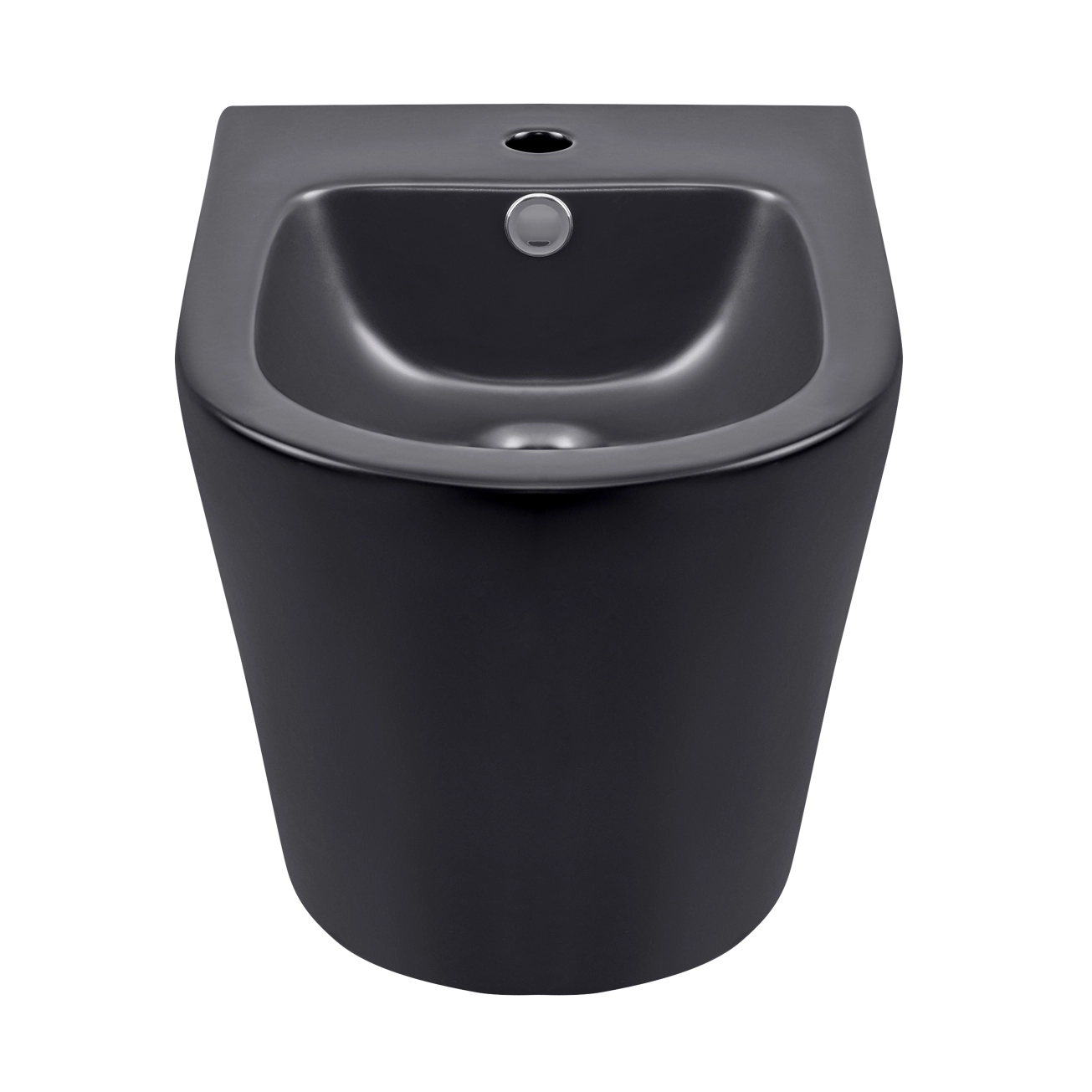 Биде подвесное Qtap Scorpio 515x360x345 Matt black QT1455053FMB Фото - 2