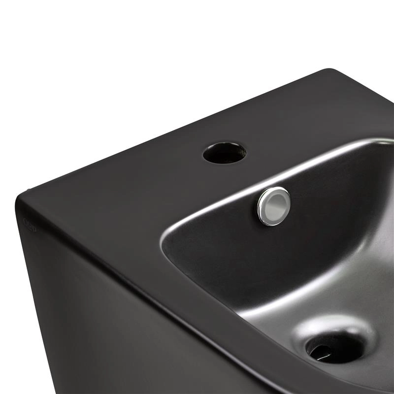 Биде подвесное Qtap Scorpio 515x360x345 Matt black QT1455053FMB Фото - 4