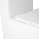 Унітаз-компакт Qtap Robin безобідковий з сидінням Soft-close QT13222141ARW Фото - 1