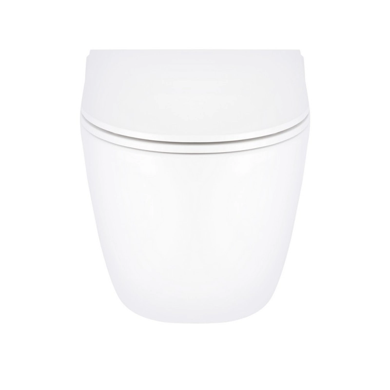 Унитаз подвесной Qtap Robin безободковый с сиденьем Soft-close QT13332141ERW Фото - 4