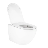 Унитаз подвесной Qtap Robin безободковый с сиденьем Soft-close QT13332141ERW Фото - 5