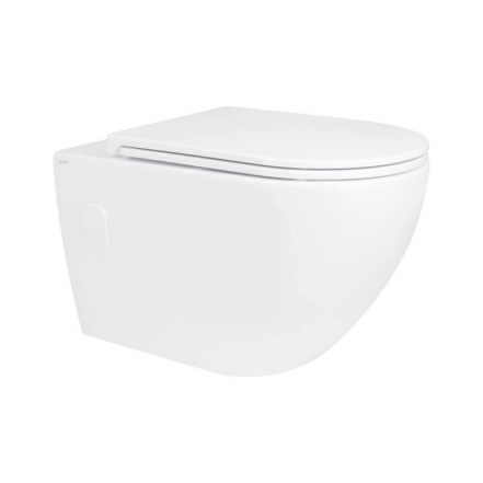 Унитаз подвесной Qtap Robin безободковый с сиденьем Soft-close QT13332141ERW