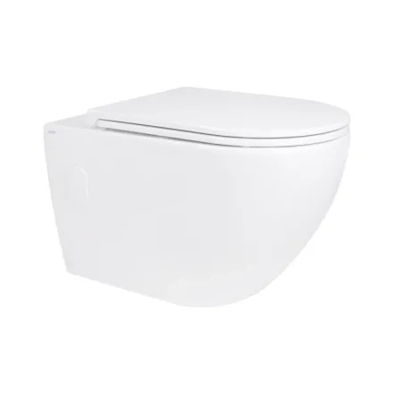Унитаз подвесной Qtap Robin безободковый с сиденьем Soft-close QT13332141ERW