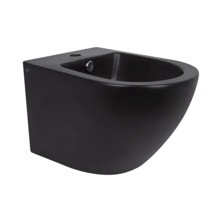 Биде подвесное Qtap Robin 495х370х325 Matt black QT1355046FMB (SD00042545)