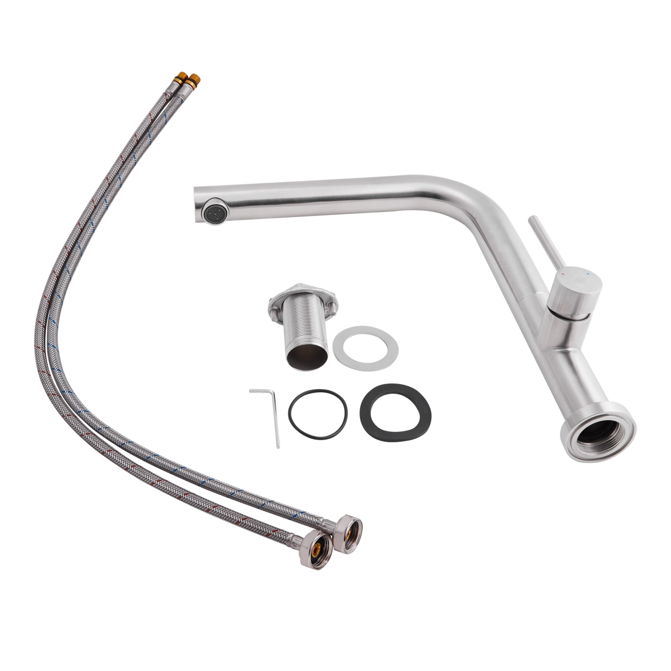 Змішувач для кухні Qtap Zdenek QTZDN9032103FC Brushed Nickel PVD Фото - 3