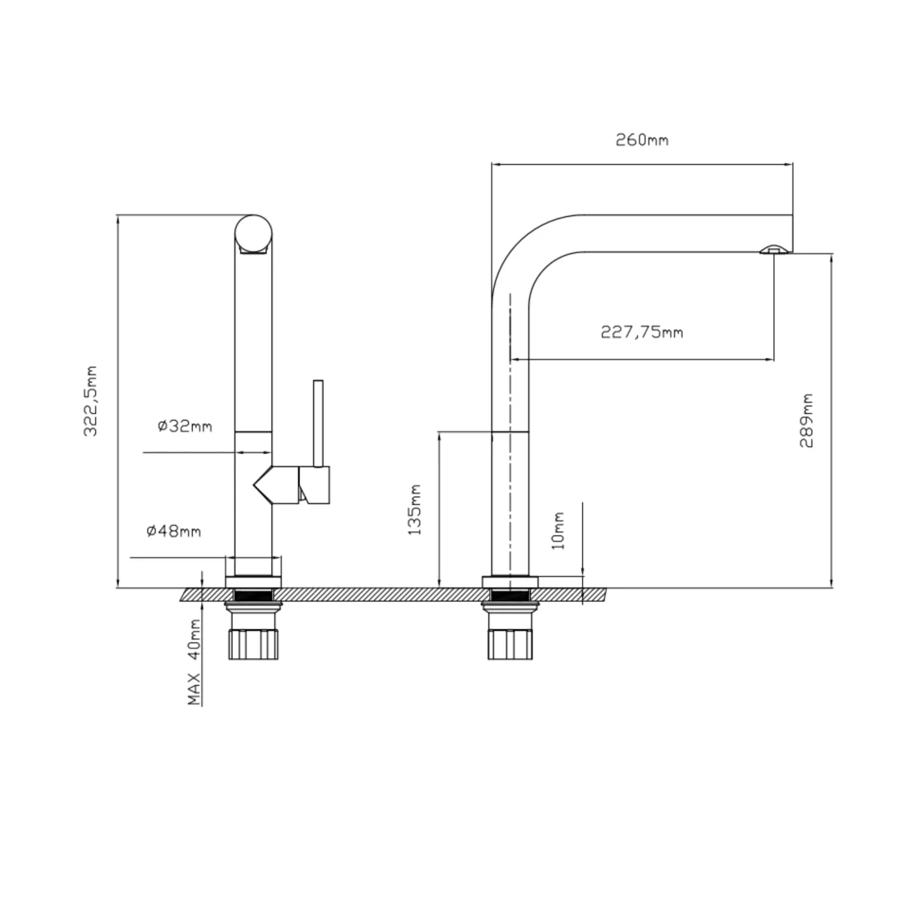 Смеситель для кухни Qtap Zdenek QTZDN9032103FC Brushed Nickel PVD Фото - 1