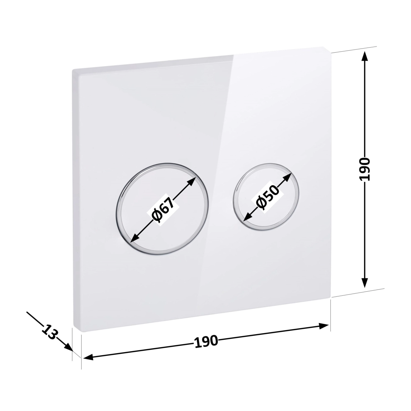 Панель змиву для унітаза Qtap Nest Uni QT0211P01V1176W Фото - 1