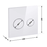 Панель змиву для унітаза Qtap Nest Uni QT0211P01V1176W Фото - 1