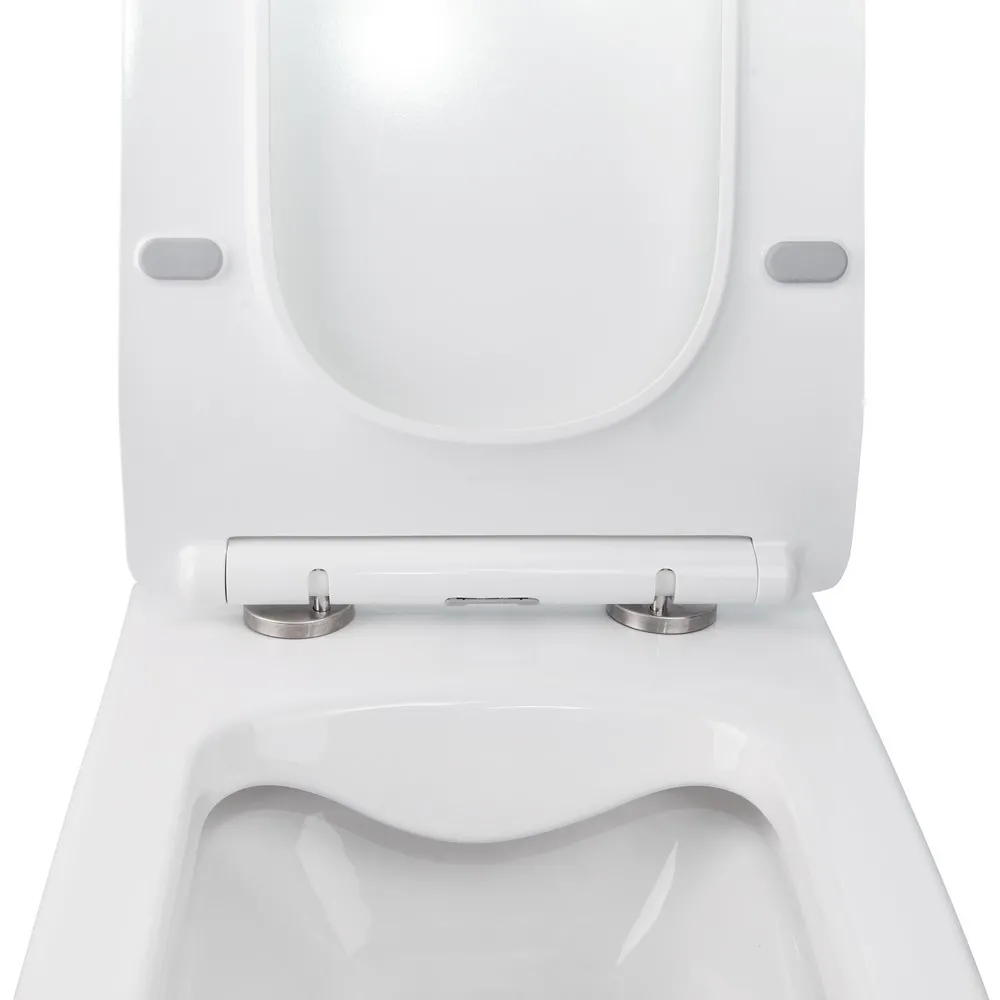 Готове рішення Qtap для ванної кімнати: підвісний унітаз Crow Rimless 520х360х290+ комплект інсталяції Nest 4 в 1 (лінійна клавіша Chrome) Фото - 5