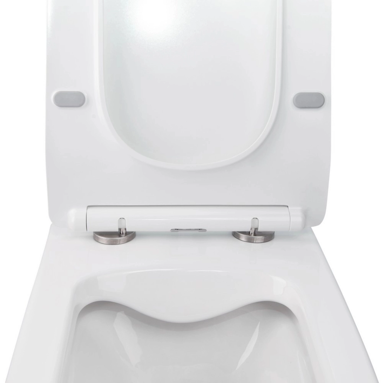 Готове рішення Qtap для ванної кімнати: підвісний унітаз Crow Rimless 520х360х290 + комплект інсталяції Nest 4 в 1 (кругла клавіша Satin) Фото - 6