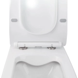 Готове рішення Qtap для ванної кімнати: підвісний унітаз Crow Rimless 520х360х290 + комплект інсталяції Nest 4 в 1 (кругла клавіша Satin) Фото - 6