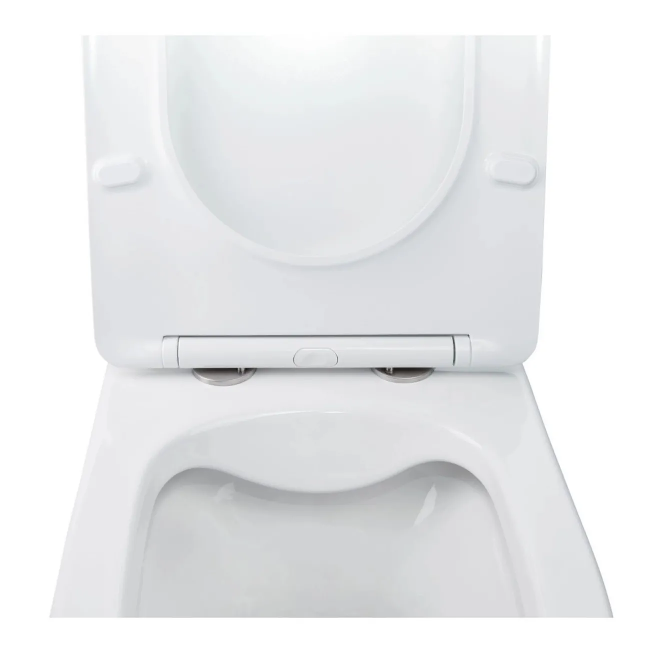 Готовое решение Qtap для ванной комнаты: подвесной унитаз Swan Rimless 520х360х320 + комплект инсталляции Nest 4 в 1 (круглая клавиша Chrome) Фото - 6