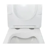 Готове рішення Qtap для ванної кімнати: підвісний унітаз Jay Rimless 520х360х320 + комплект інсталяції Nest 4 в 1 (кругла клавіша Satin) Фото - 6